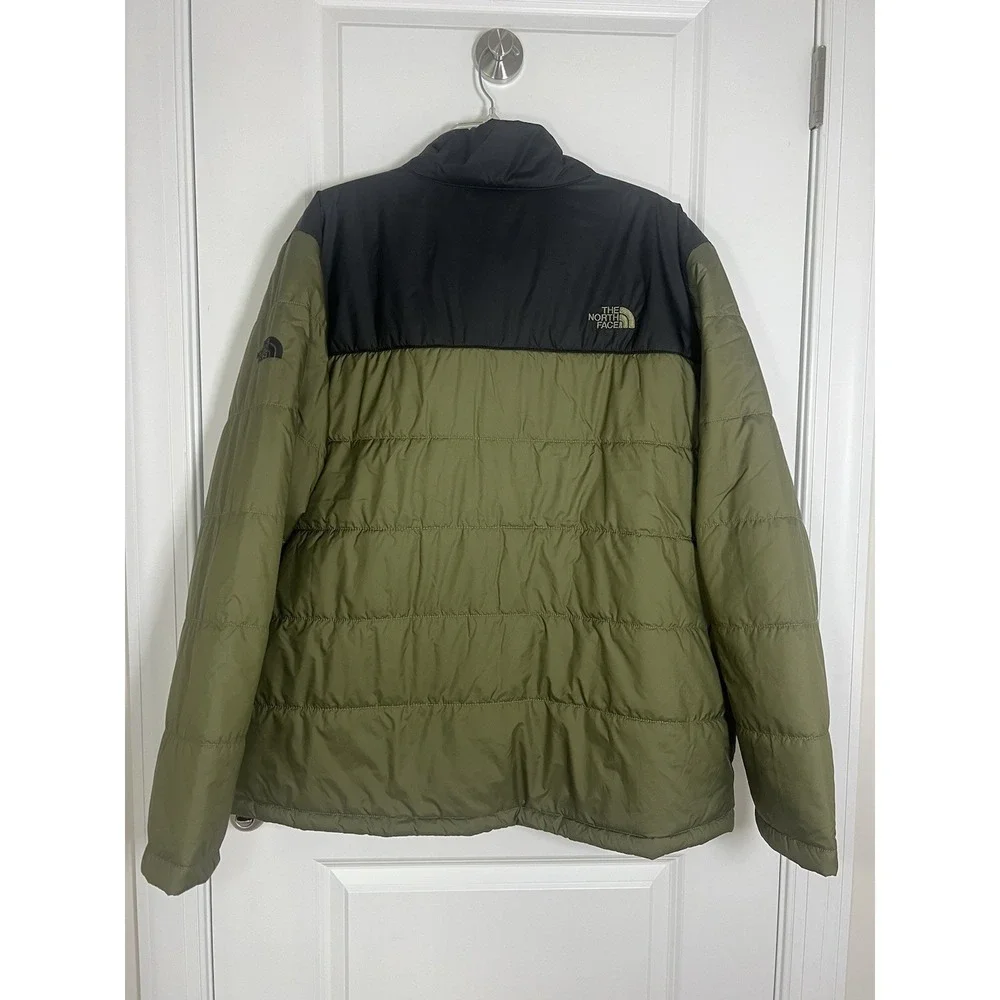 The North Face Everyday Insulated Puffer Jacket Burnt Olive Green Size XXL‎